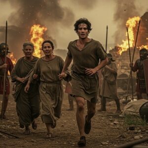 The young man Saul fleeing from Gischala in northern Galilee when the Romans invaded in 68CE